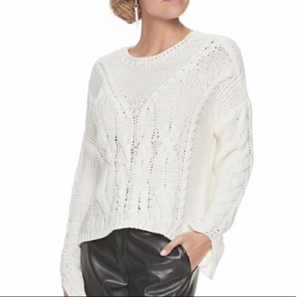 WOMENS Apt. 9 CARA SANTANA CABLE SWEATER small